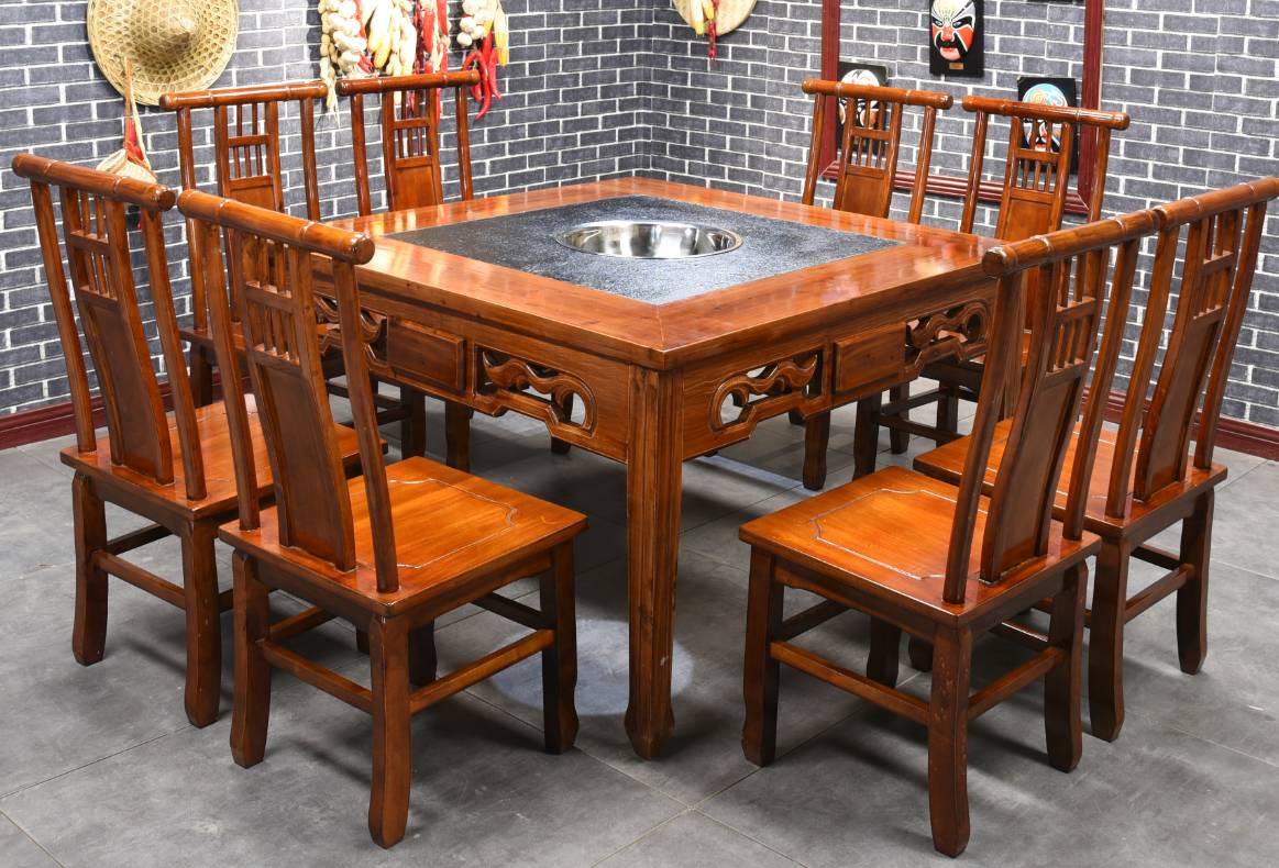 哪種木材制作的實木火鍋桌椅好？